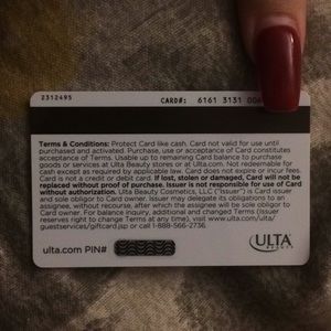 Ulta Beauty Accessories 100 Ulta Gift Card Unused Poshmark